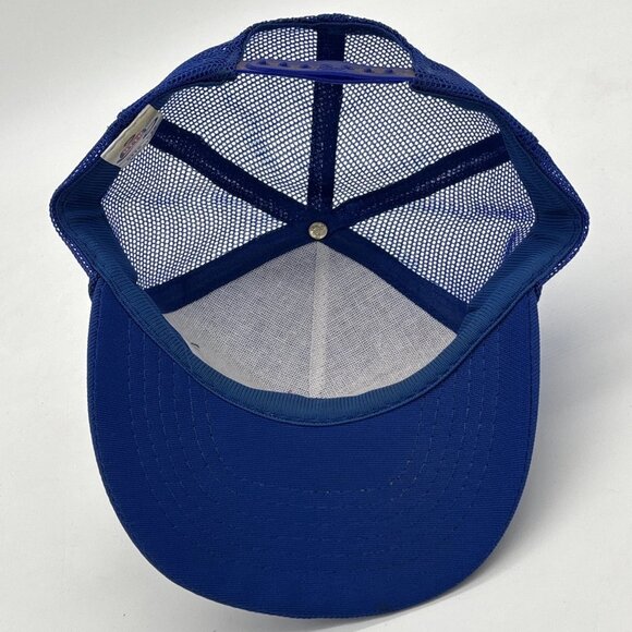 Vintage Bill Elliott NASCAR Coors Snapback Trucker Hat Cap Blue Adjustable Mesh - Picture 8 of 9